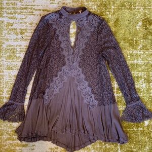 Free People | Long Sleeve Lace Tunic